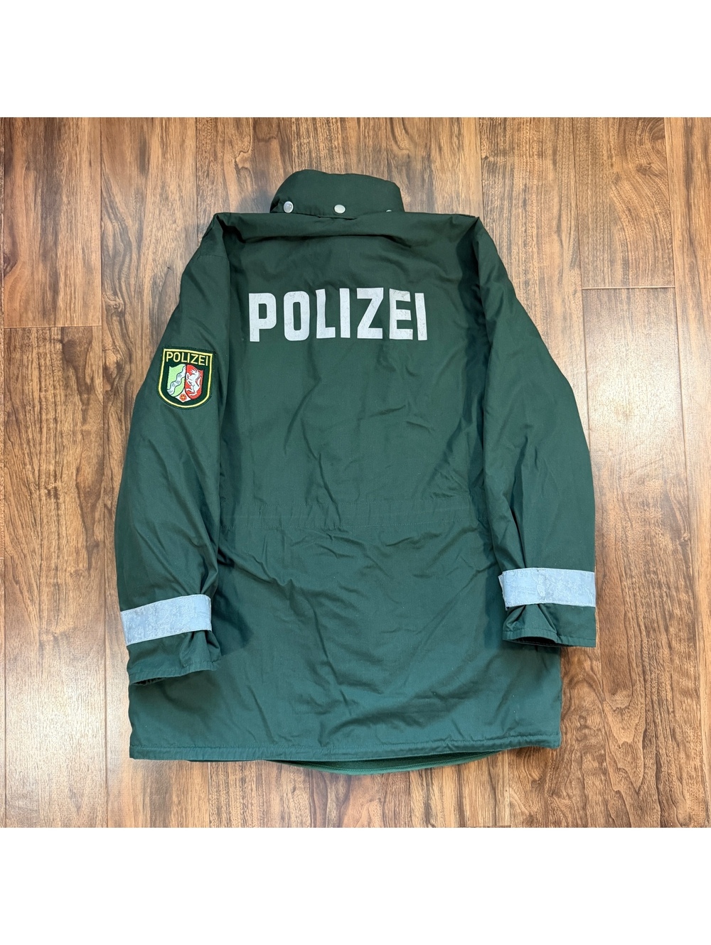 Vintage 90s Wahler German Police Polizei Parka Jacket Gore-Tex Green 26 Vintage